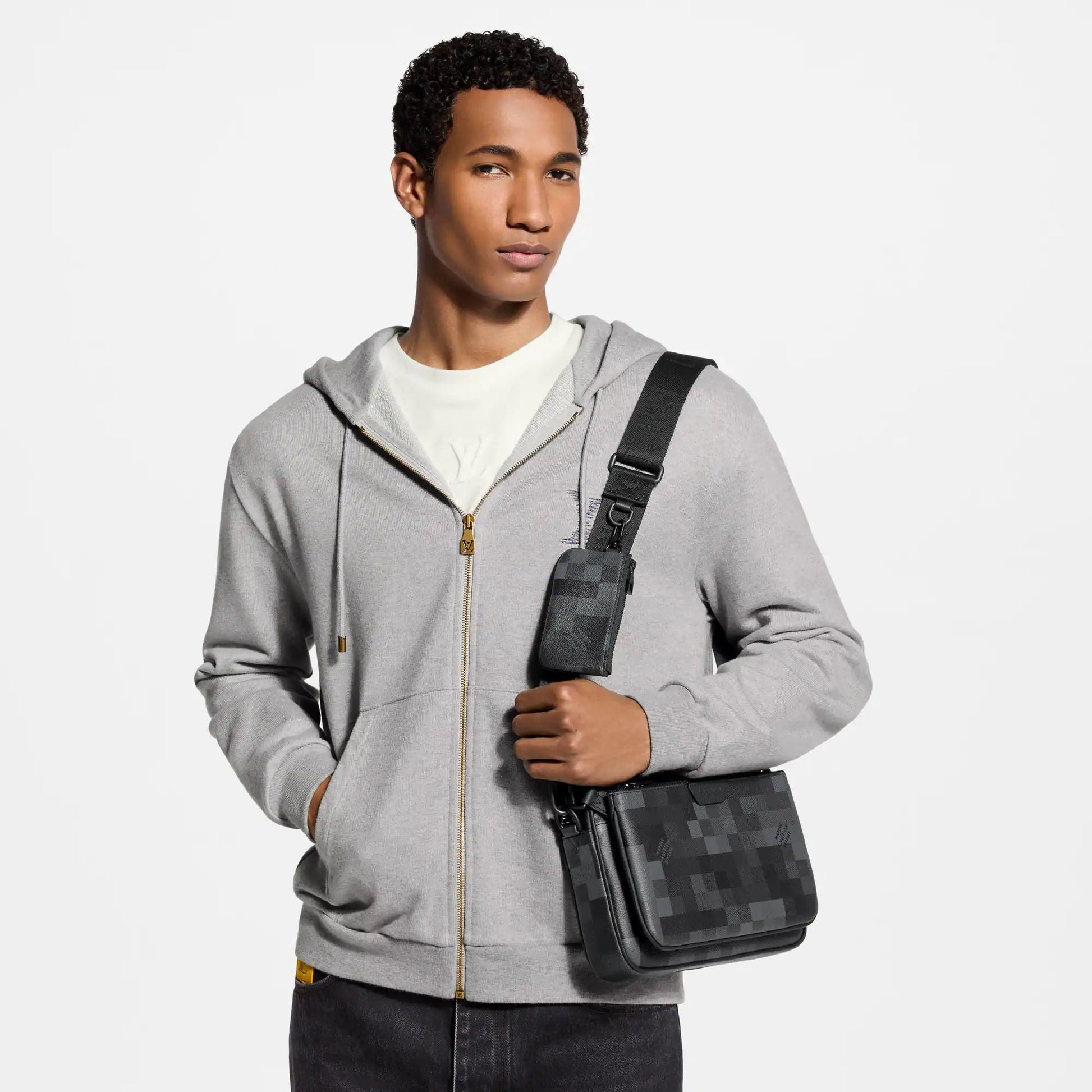 Men's Trio Messenger Bag Black