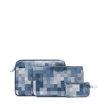 Men's Trio Messenger Bag Indigo