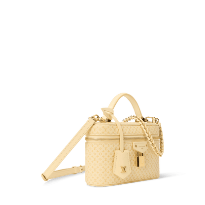 Women's Vanity Chain Pouch Banana Calfskin Leather Chain Wallet M29051