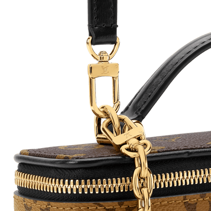 Women's Vanity Pouch Trunk Monogram Reverse Canvas Chain Wallet
