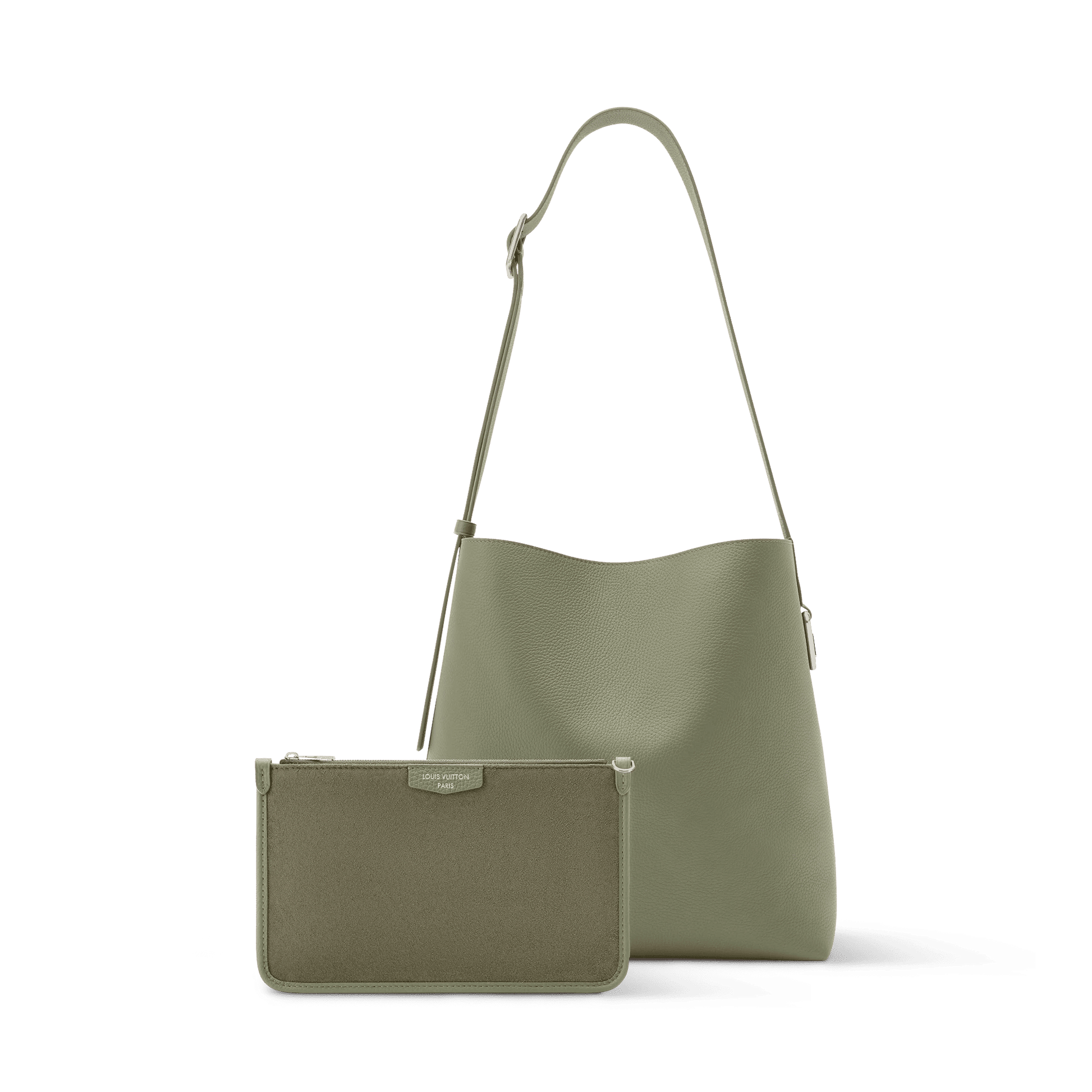 Men's Verso Hobo LV Touch Calfskin Khaki