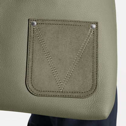 Men's Verso Hobo LV Touch Calfskin Khaki