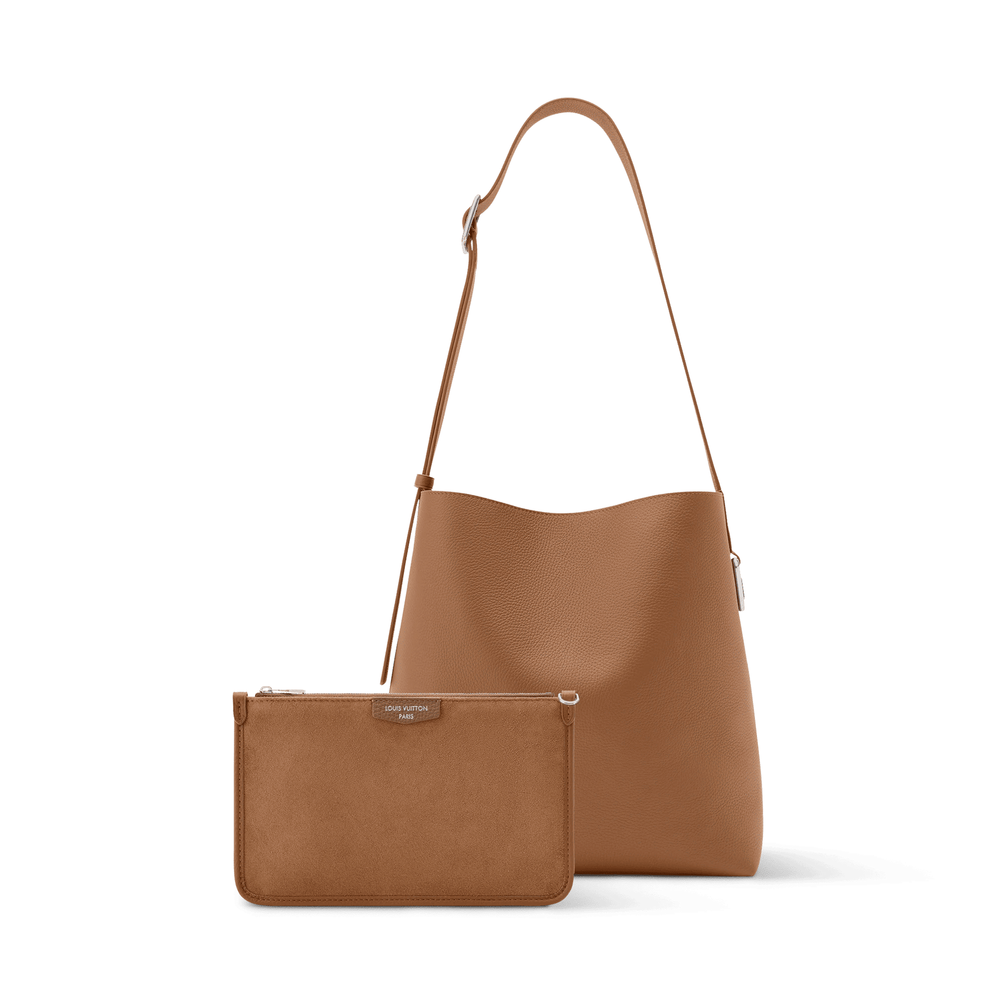 Men's Verso Hobo LV Touch Calfskin Leather Tan