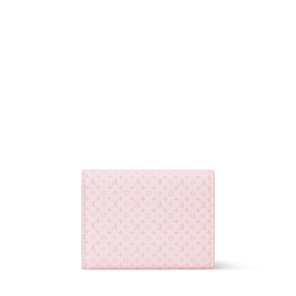 Victorine Wallet Minigram Calfskin Leather Light Bliss Gold-Toned Hardware