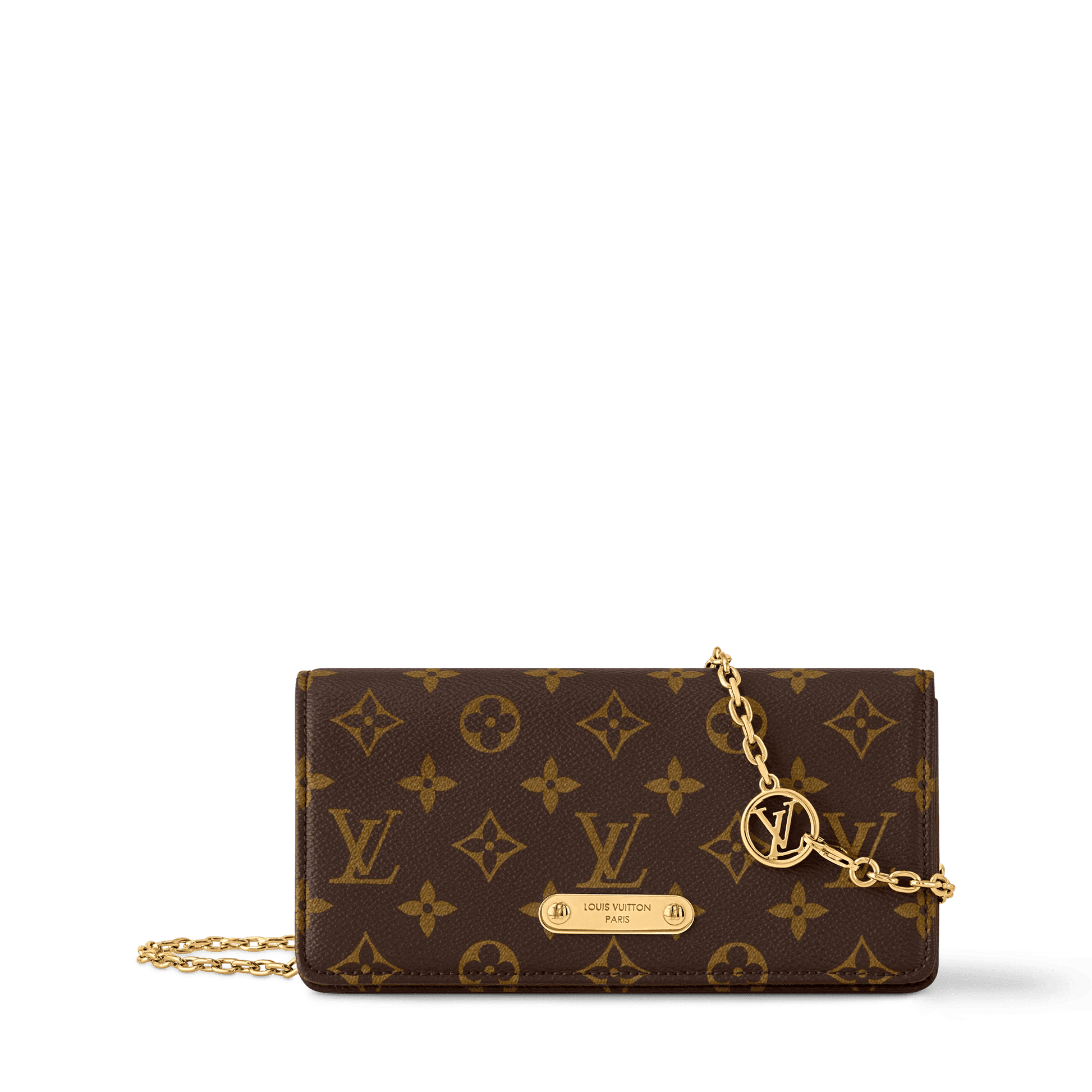 Women's Wallet On Chain Lily Monogram Coated Canvas Chain Wallet M82509