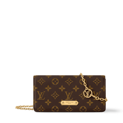 Women's Wallet On Chain Lily Monogram Coated Canvas Chain Wallet M82509