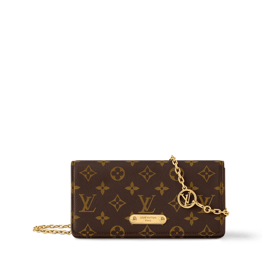 Women's Wallet On Chain Lily Monogram Coated Canvas Chain Wallet M82509