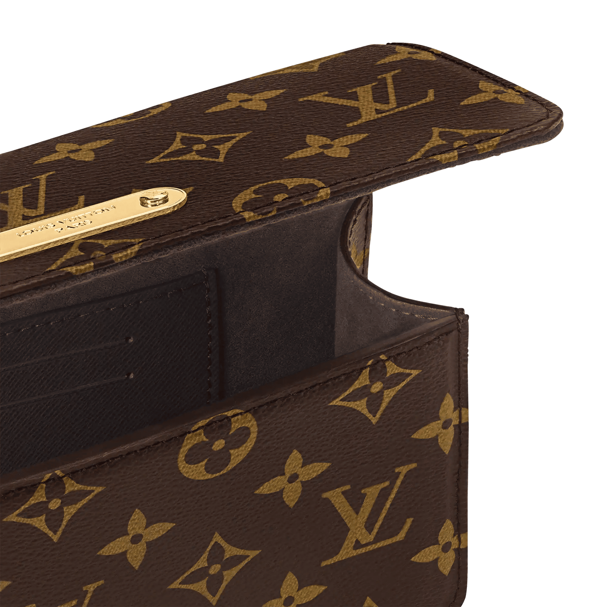 Women's Wallet On Chain Lily Monogram Coated Canvas Chain Wallet M82509