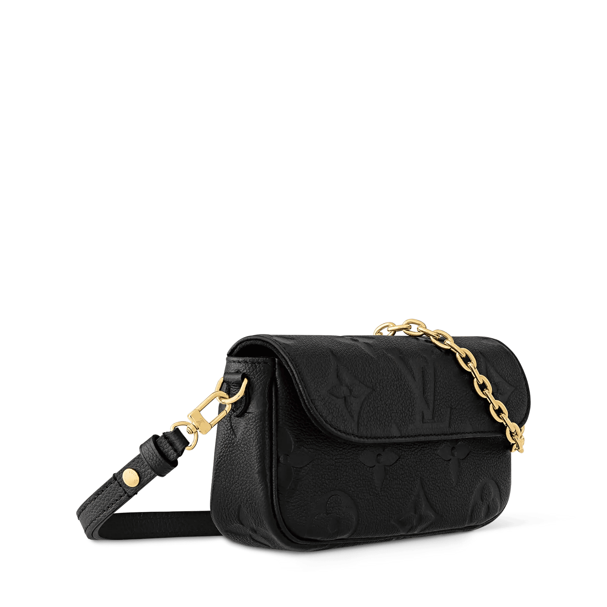 Women's Wallet On Chain Ivy Black Monogram Empreinte Leather Crossbody Bag M82154