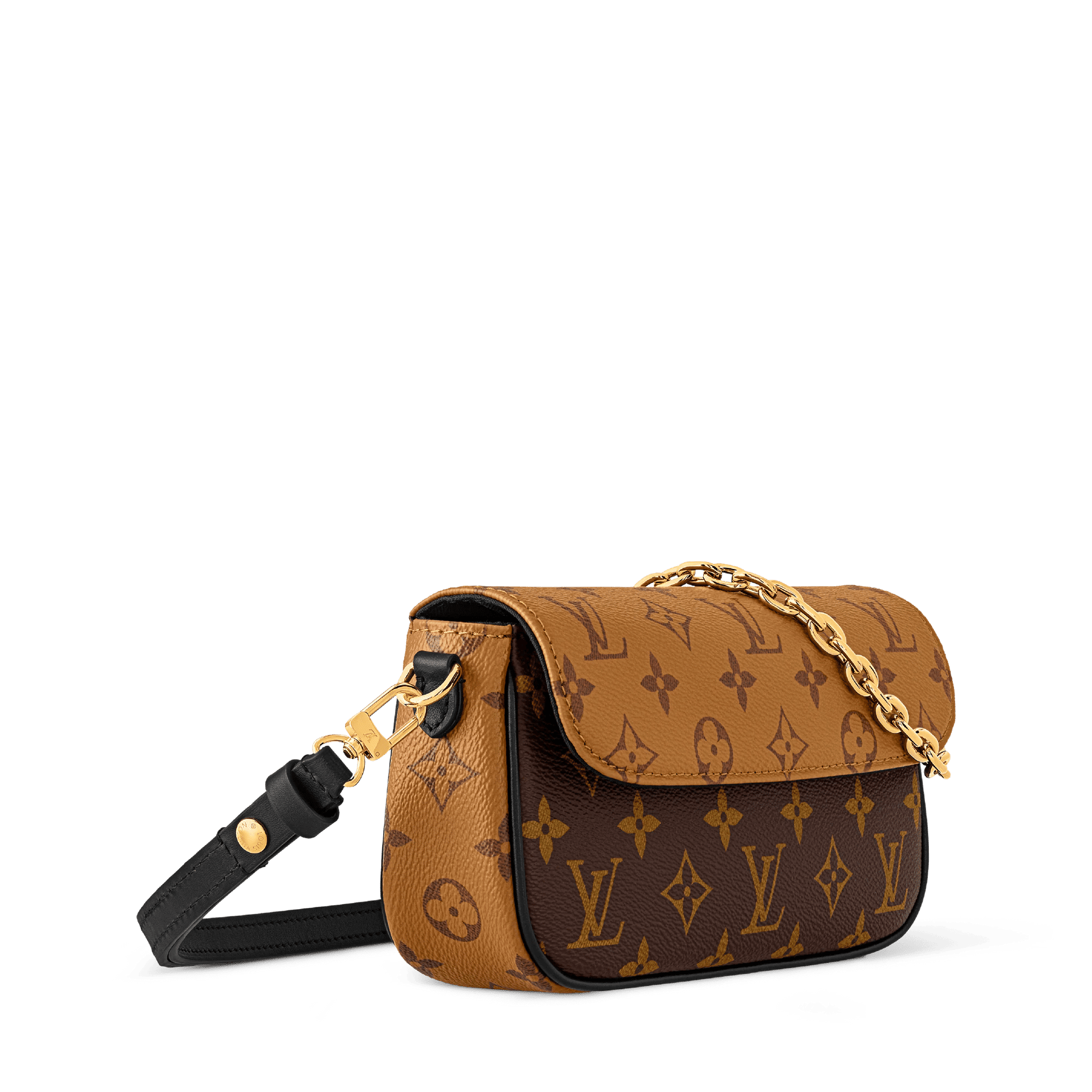Women's Wallet On Chain Ivy Monogram Reverse Canvas Chain Wallet