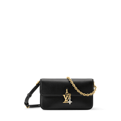Women's Wallet On Chain LV Bloom Calfskin Leather Chain Wallet M29457