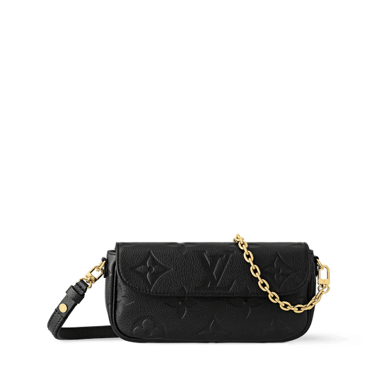 Women's Wallet On Chain Ivy Black Monogram Empreinte Leather Crossbody Bag M82154
