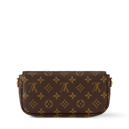 Women's Wallet On Chain Ivy Monogram Canvas Chain Wallet