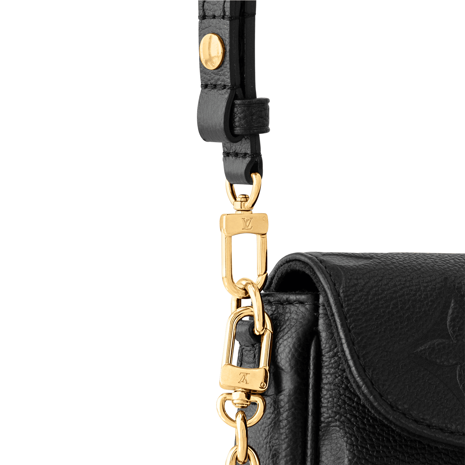 Women's Wallet On Chain Ivy Black Monogram Empreinte Leather Crossbody Bag M82154