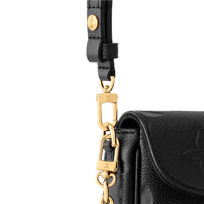 Women's Wallet On Chain Ivy Black Monogram Empreinte Leather Crossbody Bag M82154