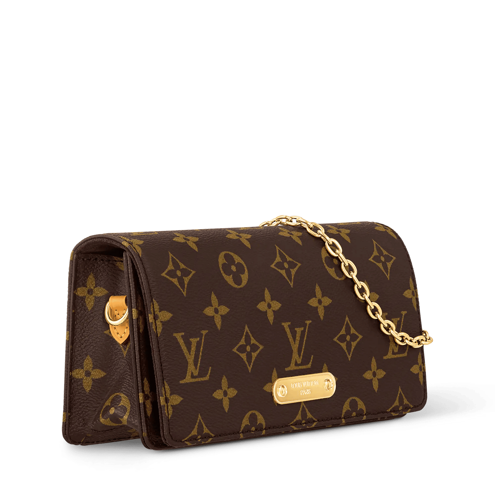 Women's Wallet On Chain Lily Monogram Coated Canvas Chain Wallet M82509
