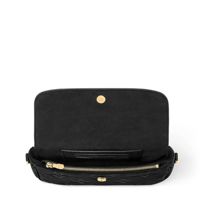 Women's Wallet On Chain Ivy Black Monogram Empreinte Leather Crossbody Bag M82154
