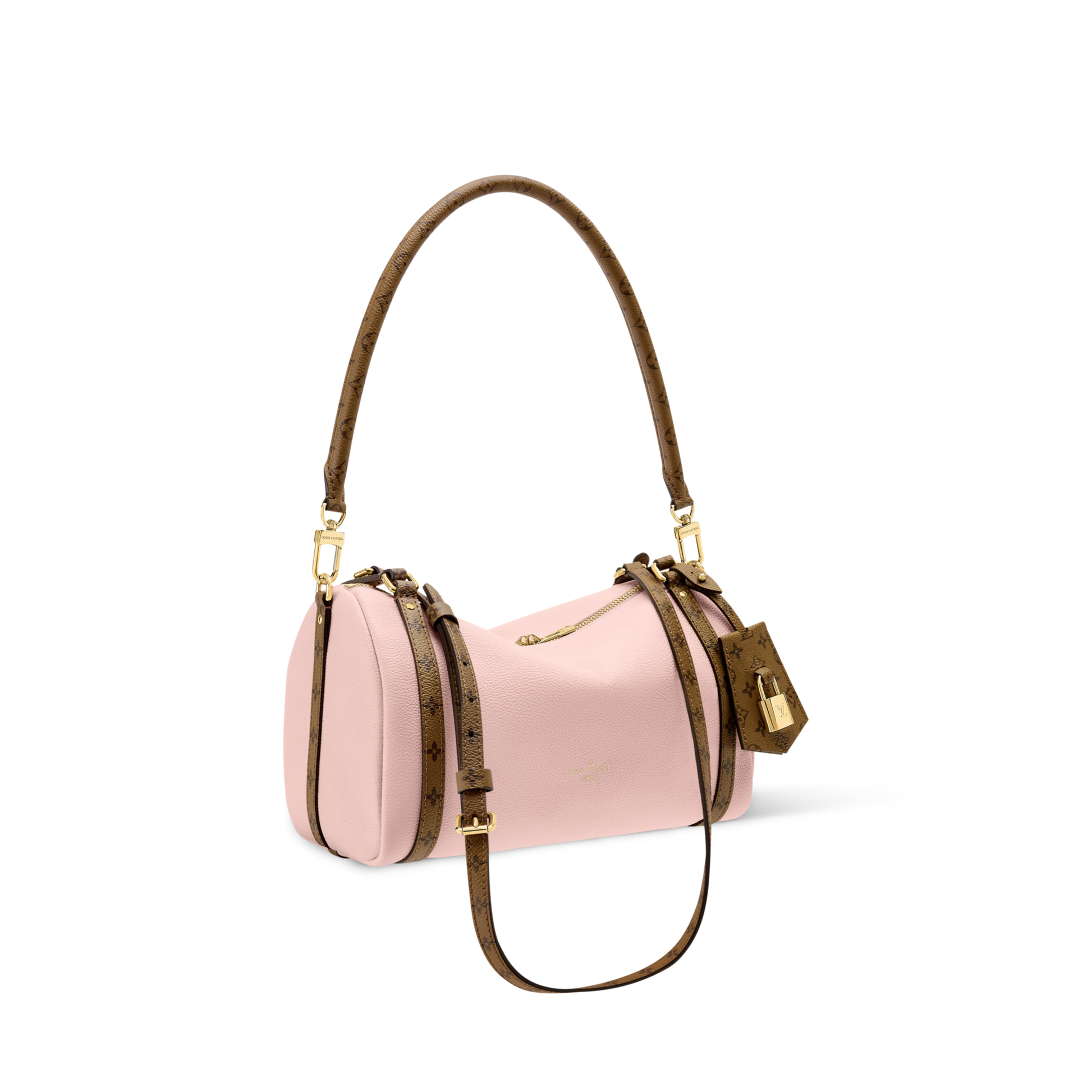 Women's Express PM Petal Pink Calfskin Shoulder Bag