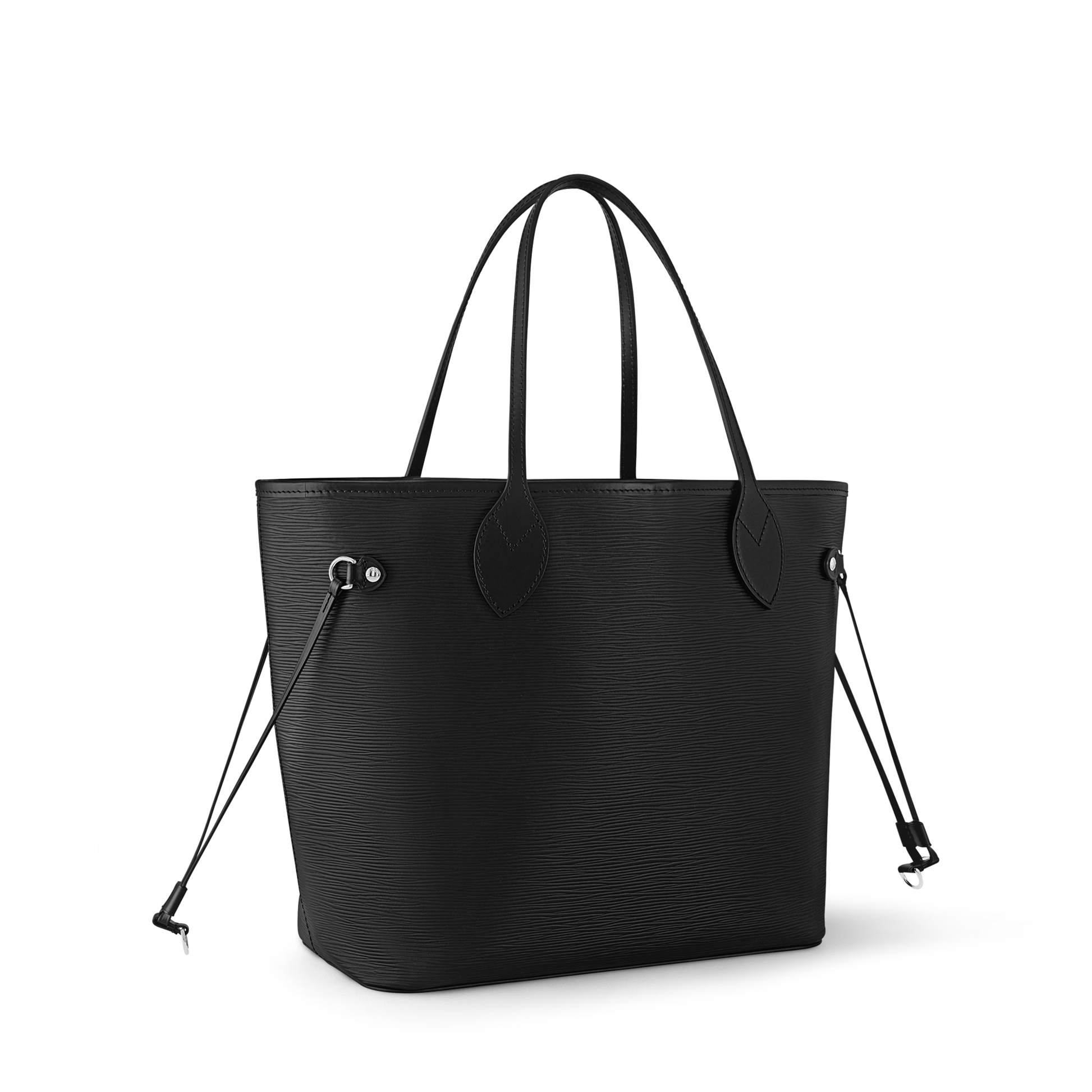 Women's Neverfull MM Black Epi Leather Tote Bag M11930