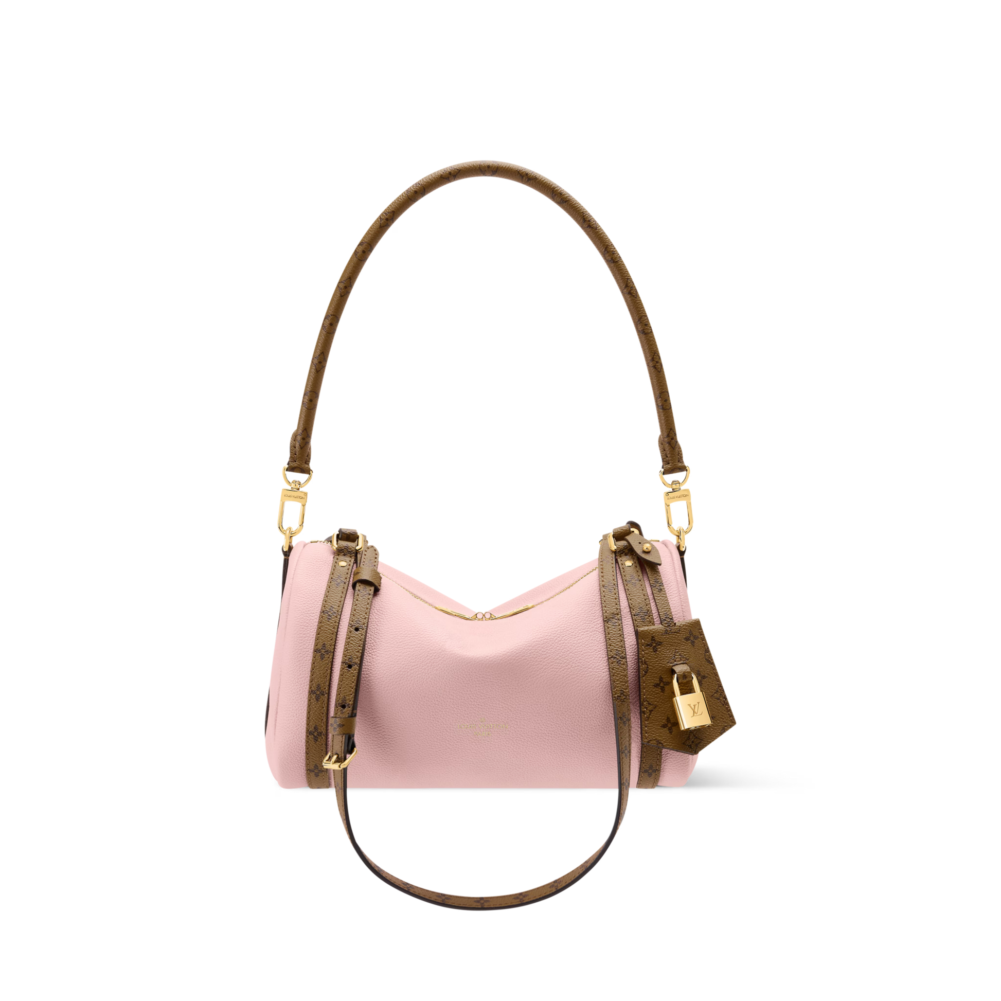 Women's Express PM Petal Pink Calfskin Shoulder Bag