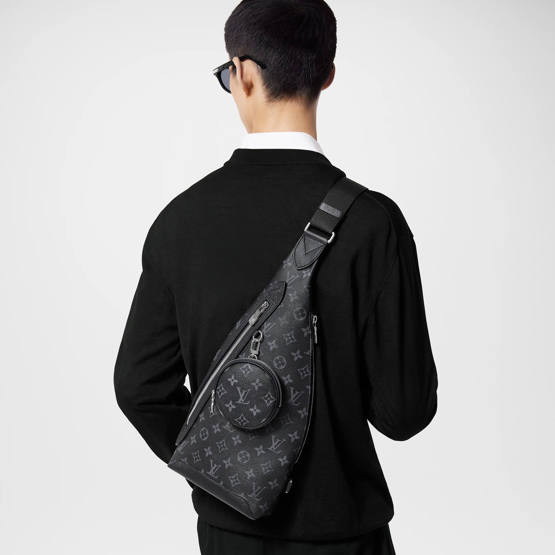 Men's Duo Slingbag Monogram Black