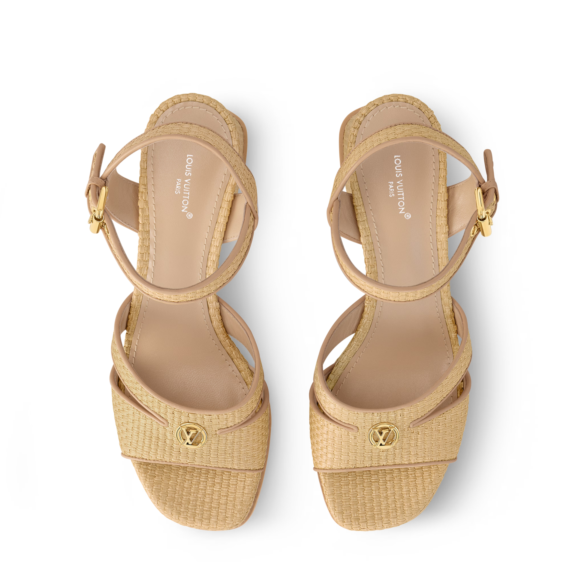 Women's Maya Heeled Platform Sandal Natural Raffia 1AHNPG