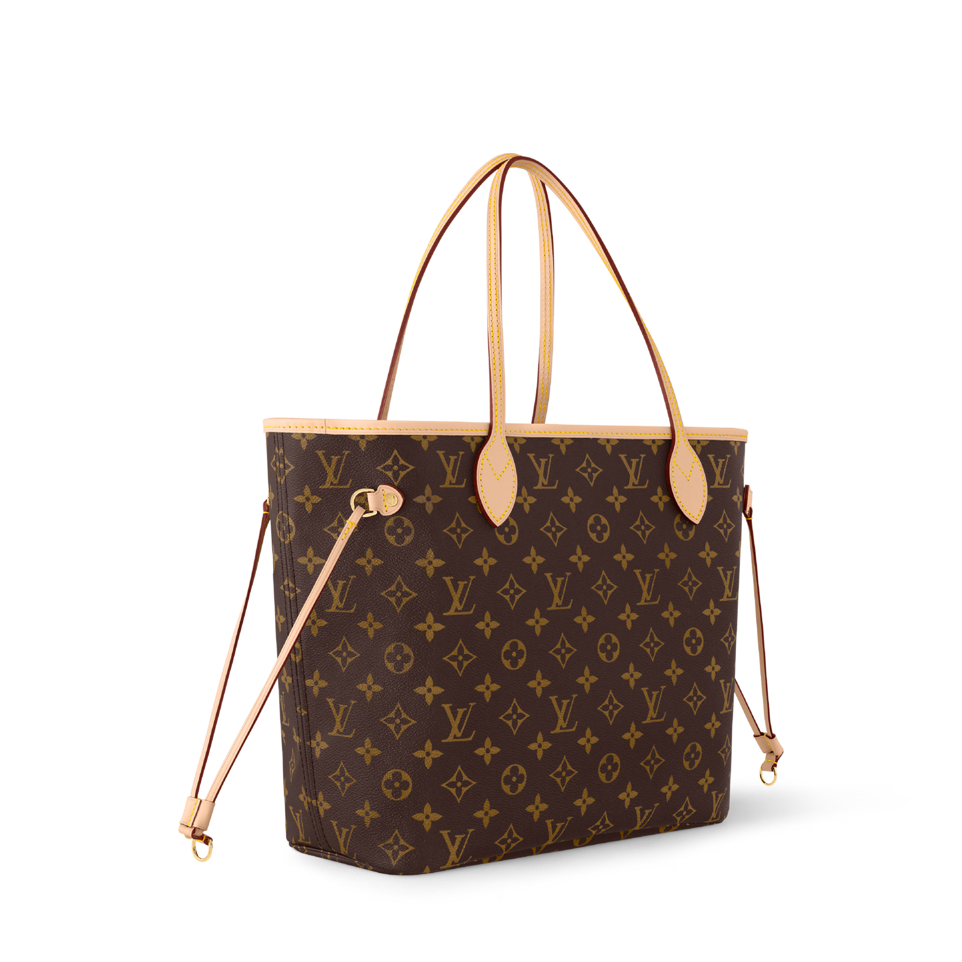 Women's Neverfull MM Tote Monogram Canvas Cherry