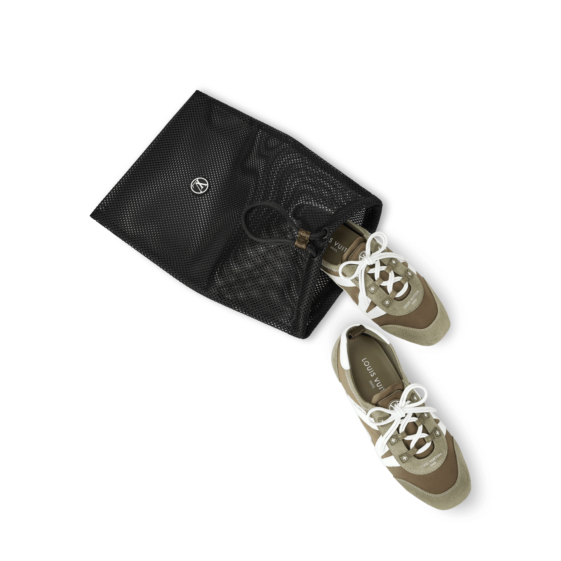 Women's LV Sneakerina Pink Technical Satin Sneaker 1AJJXG