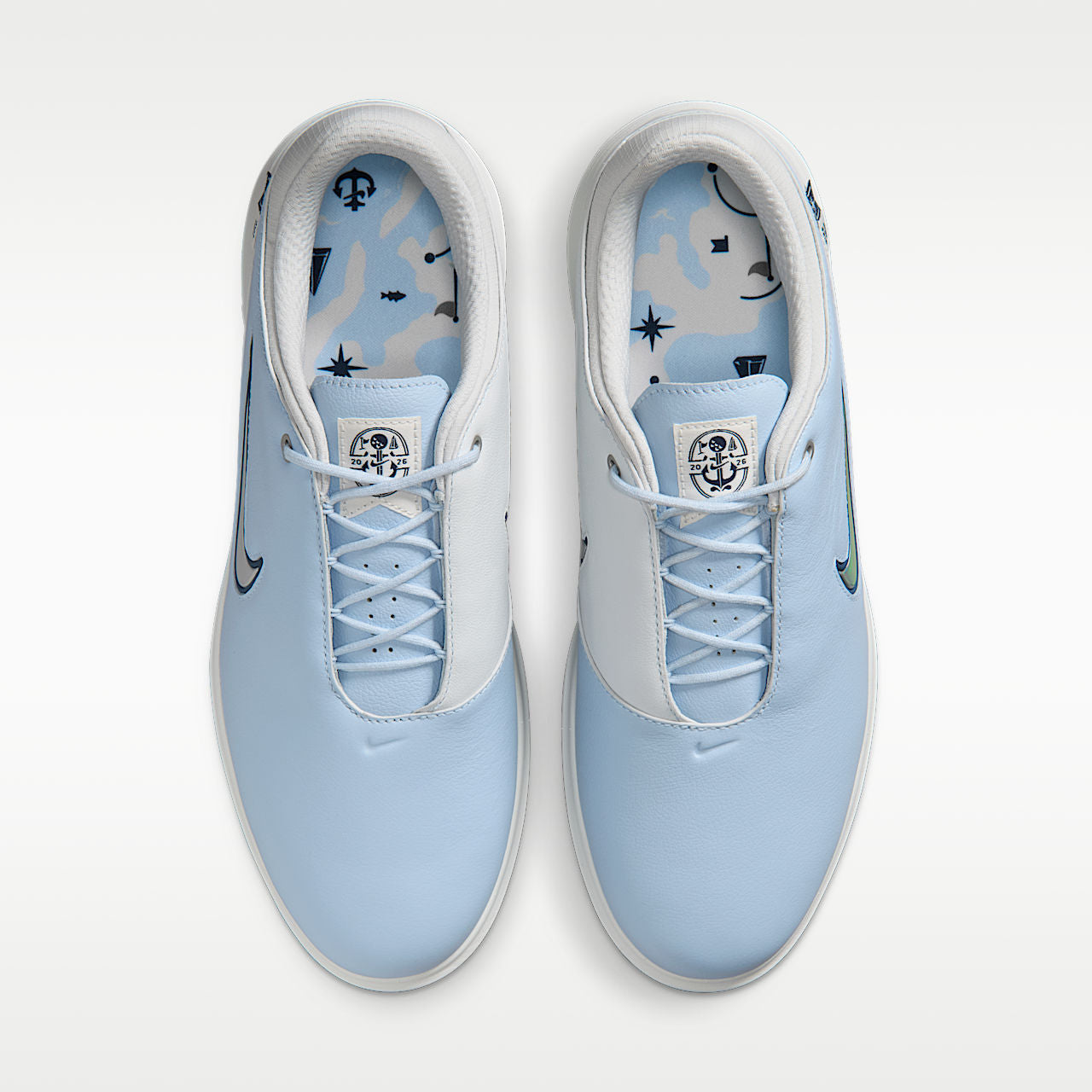 Victory Tour 4 Golf Shoes - Hydrogen Blue, Off White, Midnight Navy