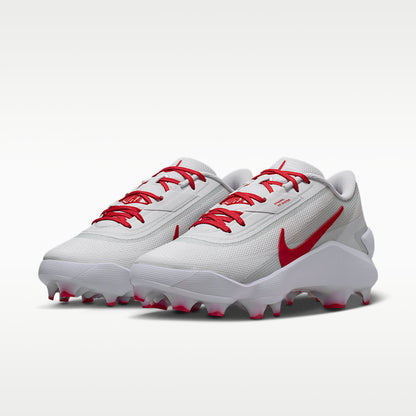 Unisex Diamond Showcase MCS Baseball Cleats Cushlon Midsole White/University Red