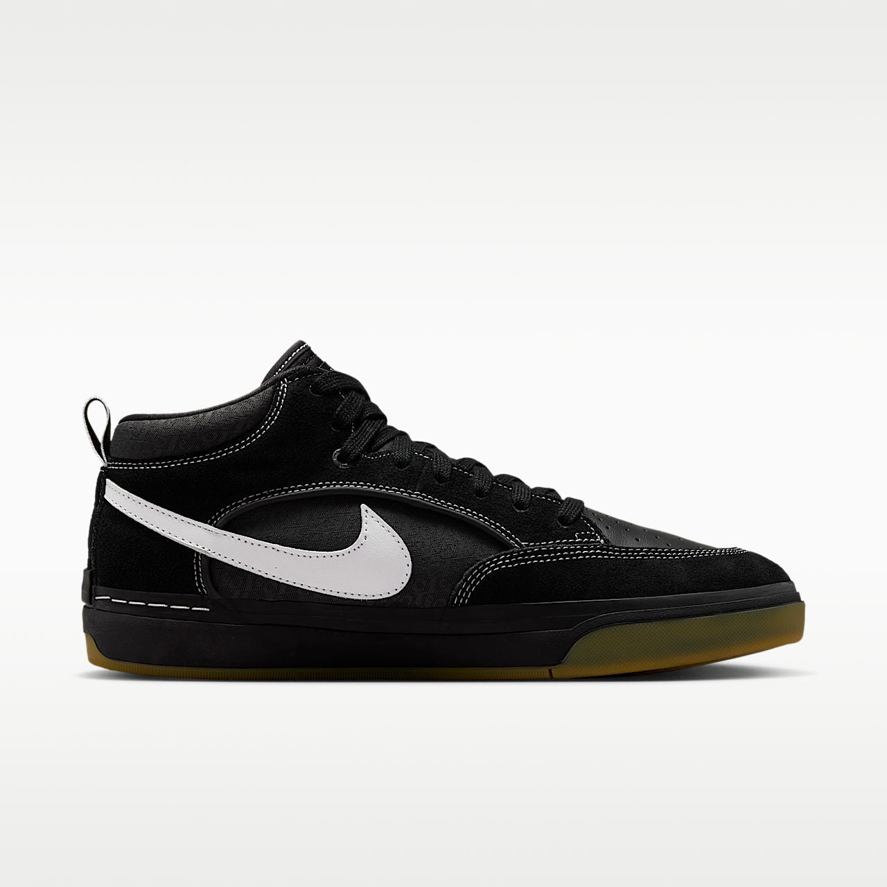Unisex SB React Leo Skate Shoes Black/Gum Light Brown/White