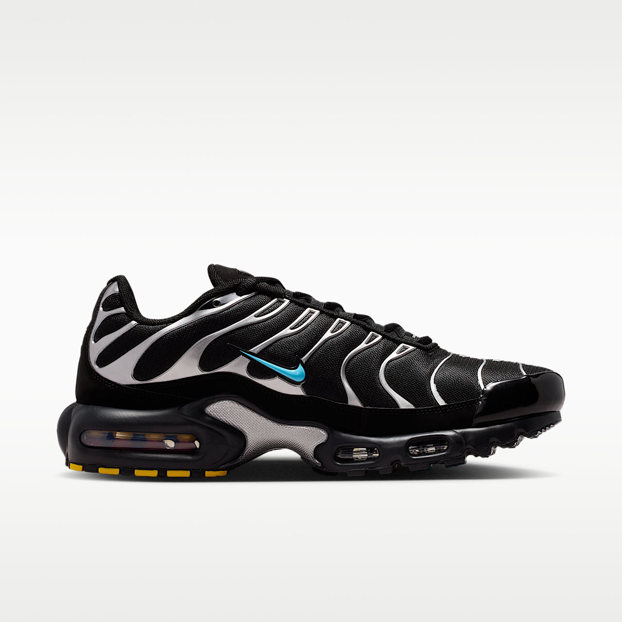Air Max Plus Premium Men's Shoes, Black/Chrome/Gamma Blue