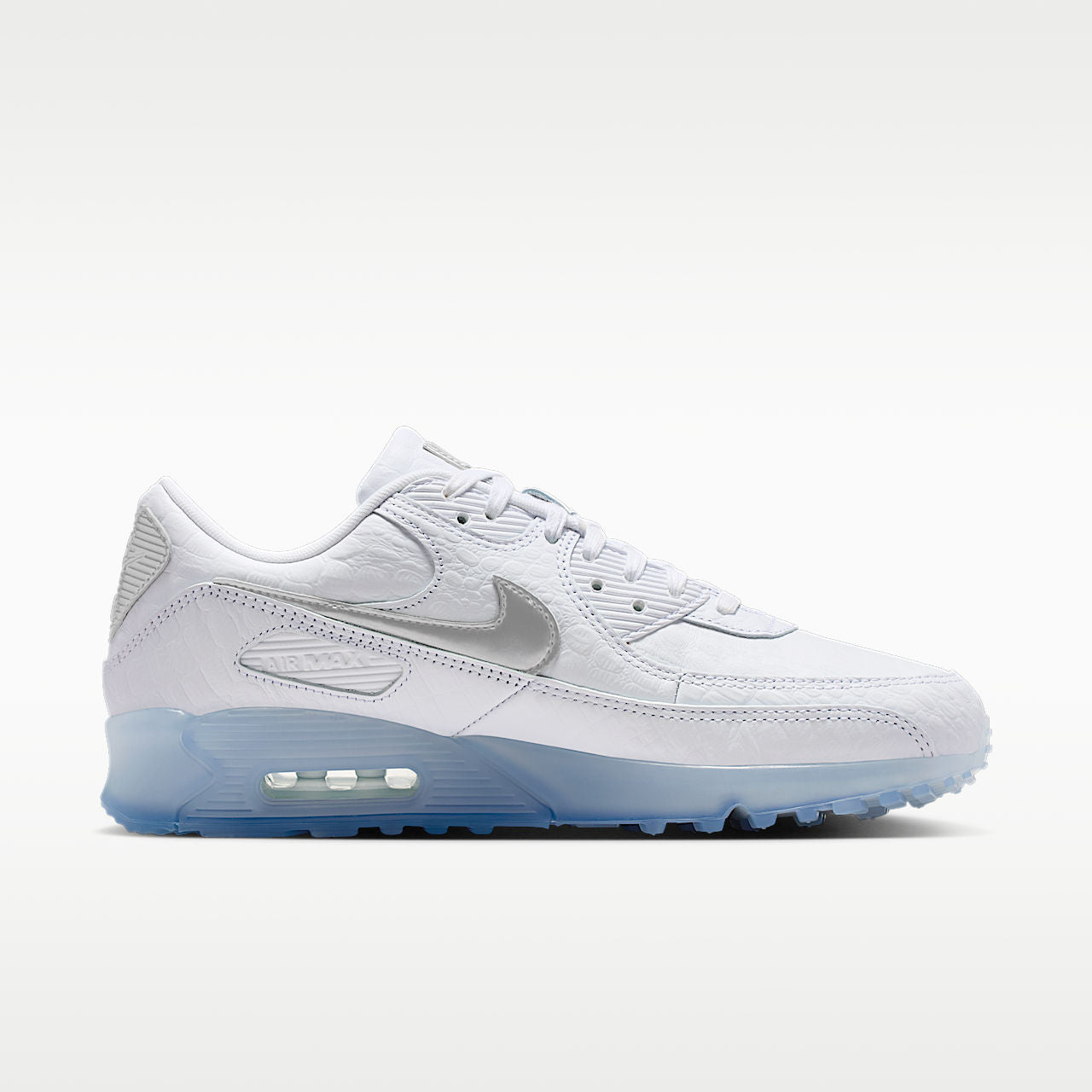 Air Max Terrascape 90 Men's Shoes Leather White Blue Tint Pure Platinum Chrome