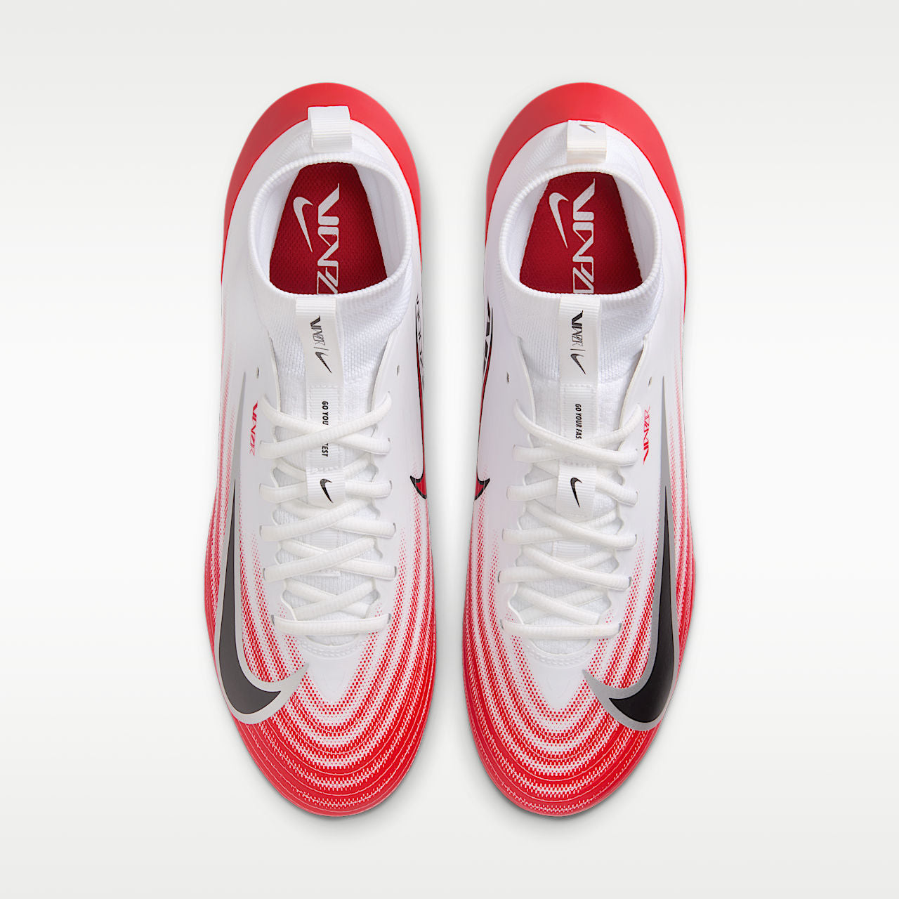 Unisex Vapor Pro 1 Football Cleats White/University Red/Black