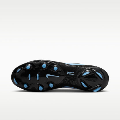Tiempo Maestro Elite Low-Top Soccer Cleats TECHLEATHER Black/Ice Blue