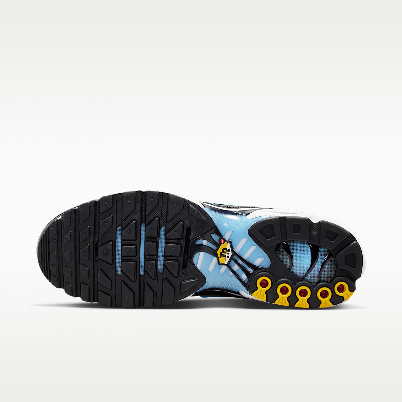 Air Max Plus Shoes Airy Mesh Black/Light Smoke Grey/White/Football Blue