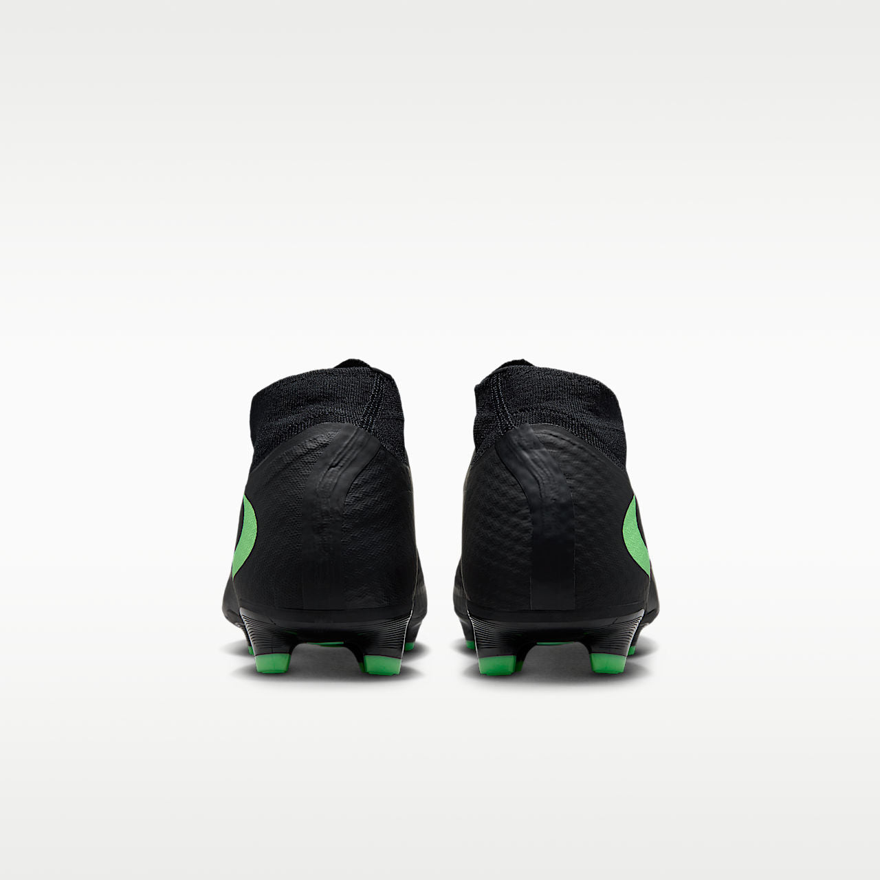 Phantom 6 High Academy Multi-Ground Soccer Cleats Black/Black/Illusion Green