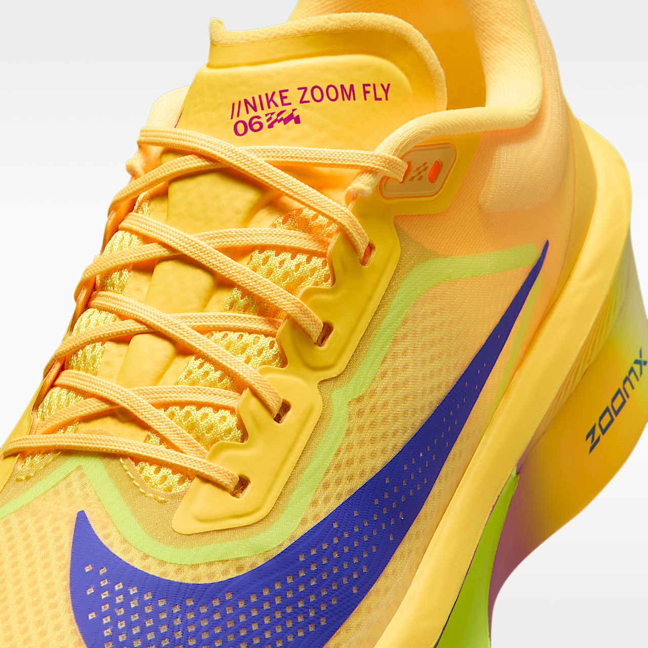 Zoom Fly 6 Men's Road Racing Shoes Citron Pulse/Volt Ice/Hyper Violet/Indigo Burst