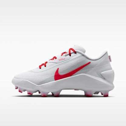 Unisex Diamond Showcase MCS Baseball Cleats White/University Red