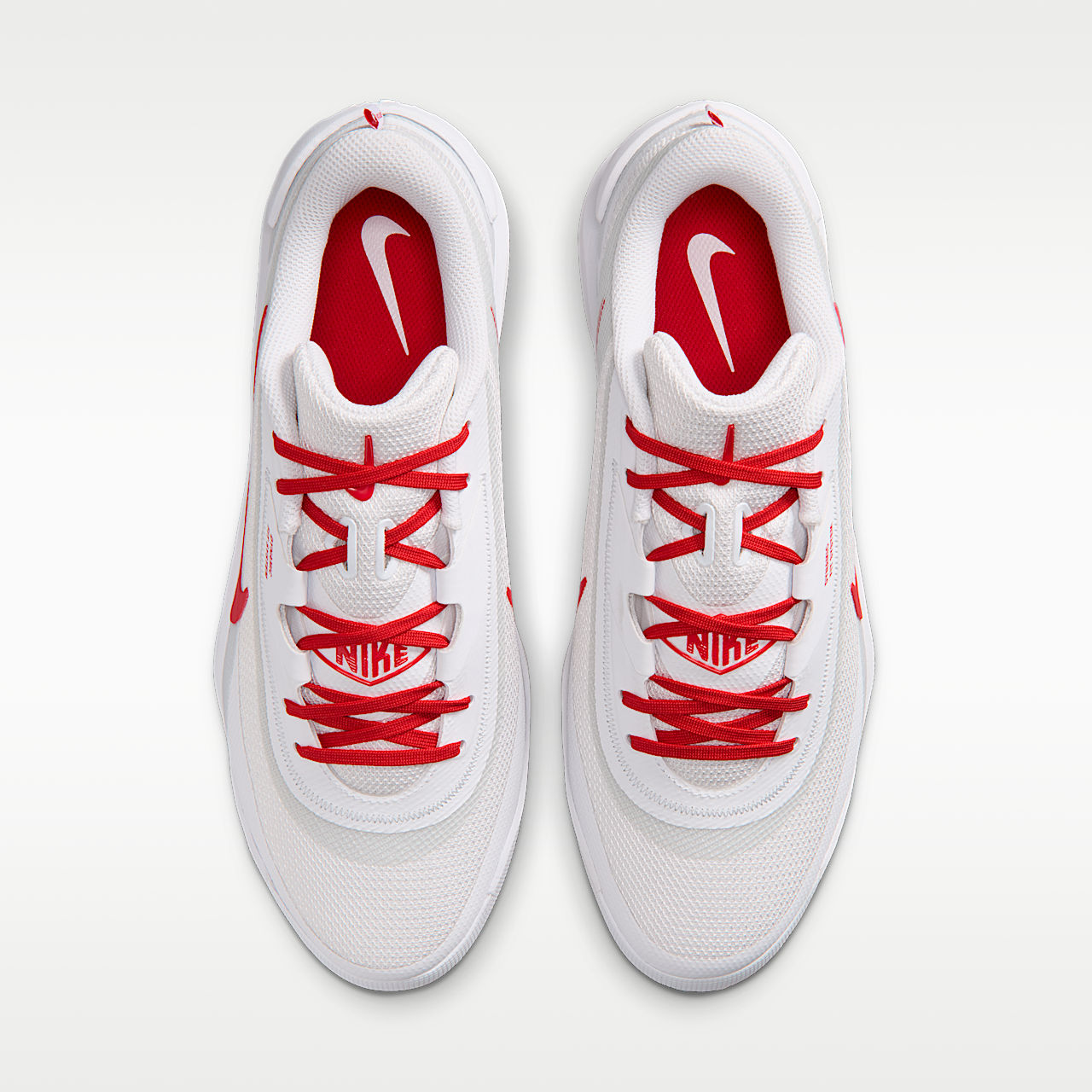 Unisex Diamond Showcase MCS Baseball Cleats White/University Red