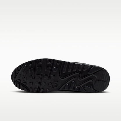 Air Max 90 Premium Men's Shoes - Black/Black/Tough Red