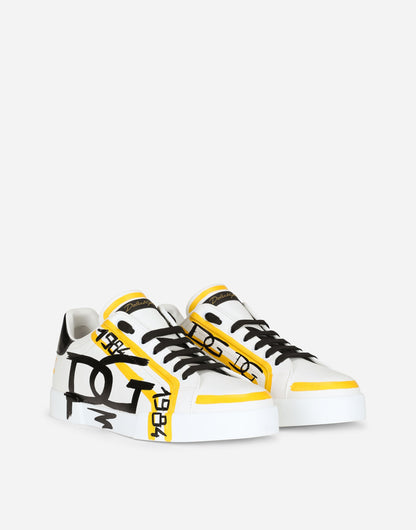 Portofino Limited Edition Men's Sneakers Calfskin Leather Multicolor