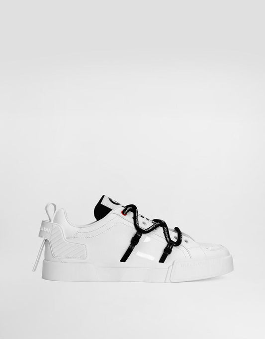 Portofino Men's Sneakers in Calfskin and Patent Leather Multicolor