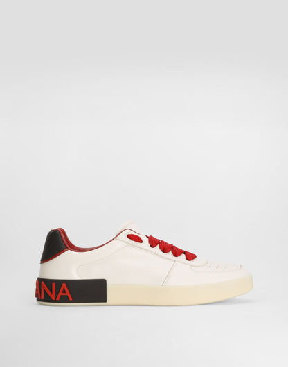 Portofino Nappa Leather Men's Low-Top Sneakers Multicolor