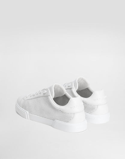 Portofino Light Strobel Men's Sneakers Perforated Calfskin White