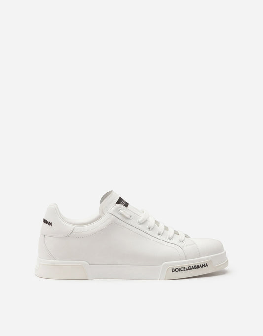 Men's Portofino Calfskin Nappa Sneakers White