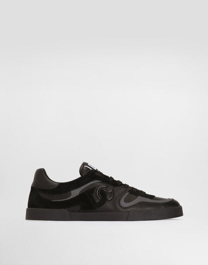 Portofino Calfskin Sneakers in Black M Shape