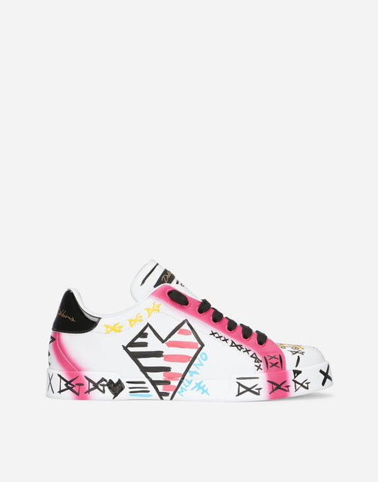 Portofino Limited Edition Calfskin Sneakers Multicolor Men's
