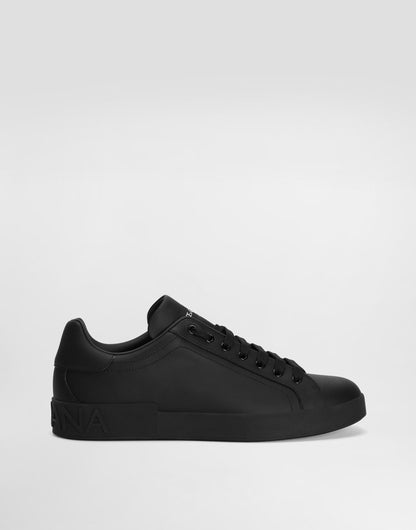 Men's Portofino Nappa Calfskin Sneakers Black