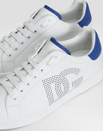 Strobel Portofino Light Men's Calfskin Sneakers White Blue